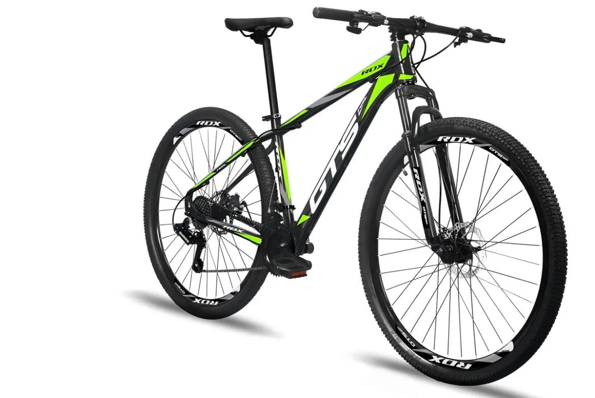 Bicicleta Aro 29 Gts Alumínio Rdx 24v Freio A Disco Cor Preto/azul Tamanho Do Quadro 17