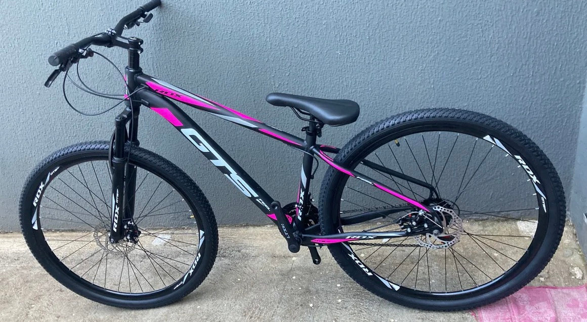 Bicicleta Aro 29 Gts Alumínio Rdx 24v Freio A Disco Cor Preto/azul Tamanho Do Quadro 17